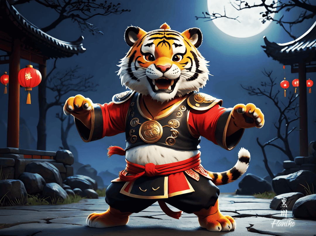 Lou Fu Tiger Lou Fu tiger on ancient armor set